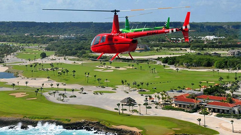 Passeio de helicóptero por Punta Cana