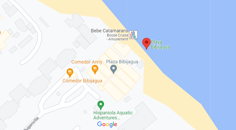 Praia Bibijagua em Punta Cana: Mapa